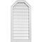 Ekena Millwork Octagonal Top Surface Mount PVC Gable Vent w/ 2"W x 1-1/2"P Brickmould Frame, 18"W x 36"H GVPOT18X3602SF - alternate 1